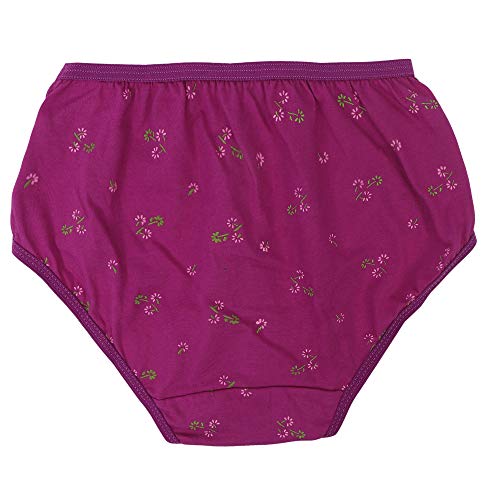 Image of BLAZON Toddlers /Kids /Baby Girls Junior Panty | 100% Super Combed Cotton Knits Hosiery | Floral Print | Combo Pack of 6 | Dark Base | Sizes: 45cm, 50cm, 55cm, 60cm, 65cm, 70cm, 75cm