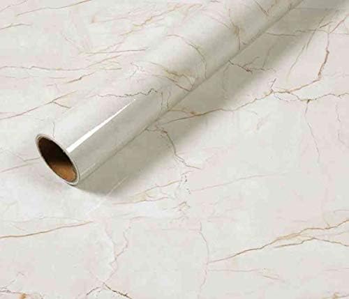 Gold Marble Contact Paper Decorative Self Paper Adhesive Film Vinyl Faux Marble Paper for Countertop Cabinet Easy to Remove Without Leaving Marks Upgrade15.75" x197"
