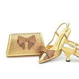 Womens Luxury Shoe and Bag Set for Party Sparkly Rhinestone Purse for Weddings Shiny Elegant Heeled Shoes