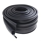 [Gummimaterial] Hergestellt aus robustem Gummi, hält diese Dichtung rauen Wetterbedingungen und regelmäßigem Verschleiß stand und bietet langanhaltenden Schutz für Ihren Raum.