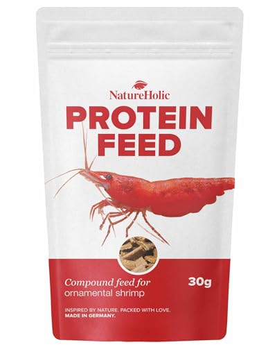 NatureHolic Proteinfeed, Shrimp Food, Protein Food, Made in Germany, Free from Fish Meal & Low-Quality Animal Meals, for Enhanced Shrimp Breeding & Growth