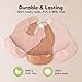 3-Pack Waterproof Baby Bibs for Eating - Lightweight Toddler Feeding Bibs with Large Food Catcher, Mess Proof, Food-Grade Baby Eating Essentials, Easy to Put On & Clean (Fleur)