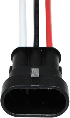 Miniatura 7 de 3 Pin Way Auto Impermeable Conector Eléctrico Pigtail Con Alambre 18 AWG Marino Para Coche Barco Ect.5 Pack