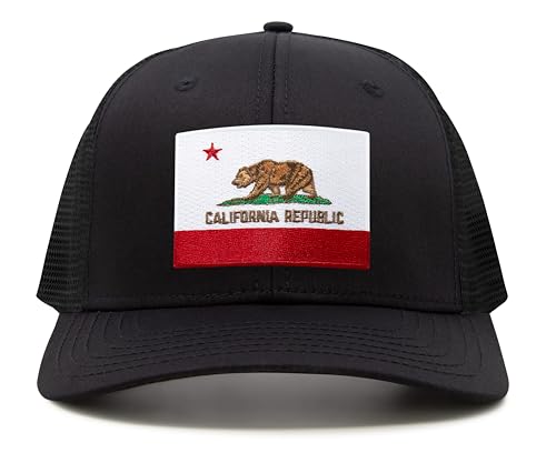 Image of International Tie State Hat for Men and Women, Adjustable Snapback Trucker Baseball Cap with Embroidered Patch