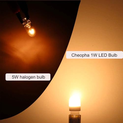 Cheopha T10 T5 Wedge Base LED Bulb 12VDC Landscape Wedge Bulb, 194 168 W5W LED Bulbs for Outdoor Landscape Path Step Deck Lights Warm White 2700k 1W Pack of 6 - Thumbnail 2