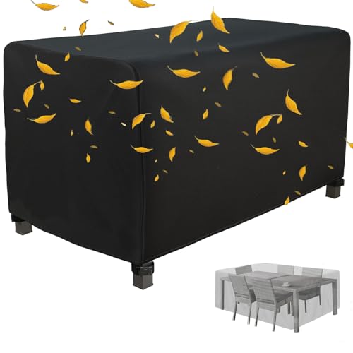 EUXUXI Patio Furniture Covers Outdoor Table Covers Rectangular,Weather Resistant Strong
