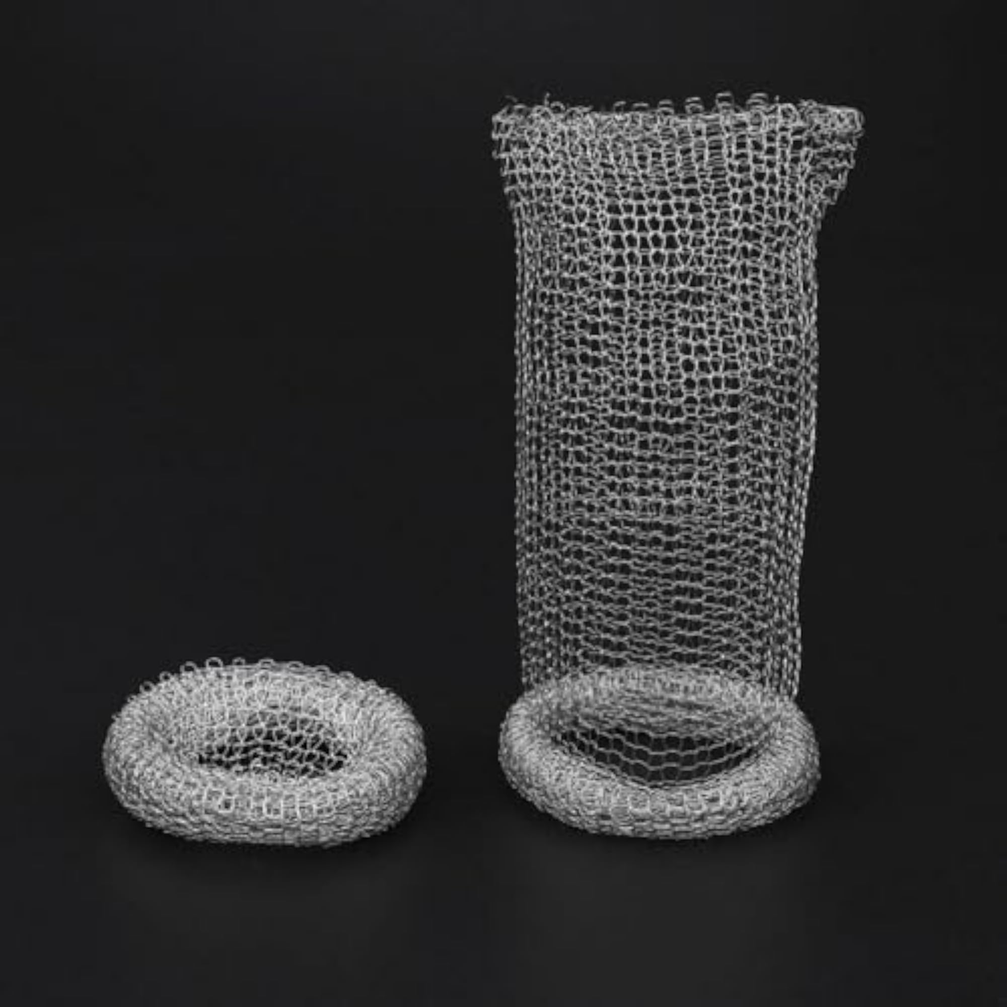 12pcs Stainless Steel Washing Machine Lint Traps Mesh Hose Filter
