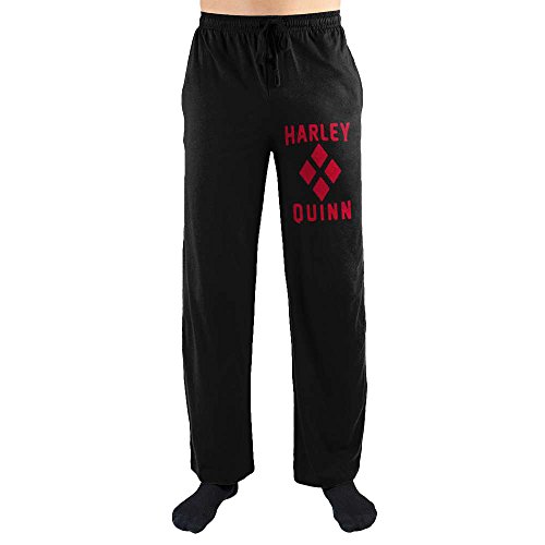 DC Harley Quinn Logo Print Men's Loungewear Lounge Pants
