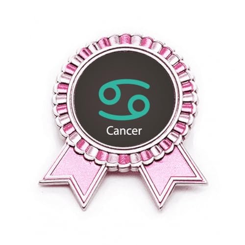 Broche constellation du Cancer rose en métal, le cadeau idéal de juin juillet