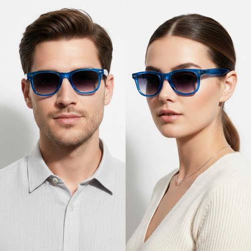 Image of UV Protected Sunglasses Goggles Eyewear Frame TR-90 For Men And Women (Unisex) Unbreakable Stylish Square