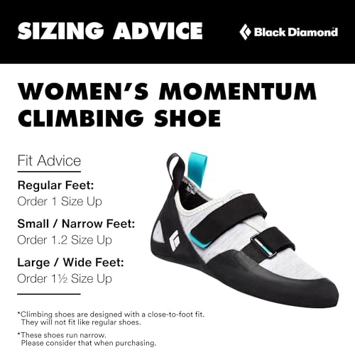 Image of BLACK DIAMOND Women's Momentum Strap Rock Climbing Shoes, Gym & Outdoor