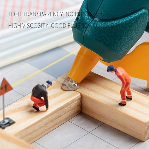 أعواد غراء ساخنة من ماكمولا لمسدس الغراء الساخن، عبوة من 50 قطعة، مقاس 7 مم × 100 مم - معتمدة من SGS