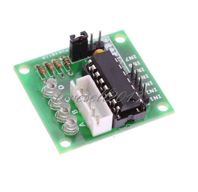 Lehuy2536gh Tool Part for 2pc5V Stepper Motor 28BYJ-48 with Drive Test Module Board ULN2003 5 Line 4 Phase