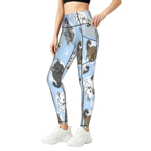 Pantalon de yoga bleu lune, le legging stretch de vos journées cocooning