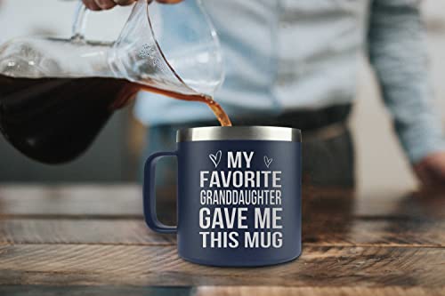 Giftsforgrandpagrandmafromgranddaughtergrandpagiftsfromgranddaughtergrandpabirthdaygiftsfunnycoffeemuggiftsforgrandparentsgrandparentsgiftsmug14oznavy Urban Country Home Decor Gifts for grandpa grandma from granddaughter grandpa gifts from granddaughter grandpa birthday gifts funny coffee mug gifts for grandparents grandparents gifts mug 14oz navy urban country home decor