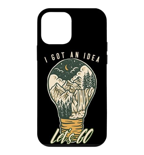 I Got An Idea Let's Go Outside Vintage Hiking Outdoors Lover �X�}�z�P�[�X iPhone 12 mini �p