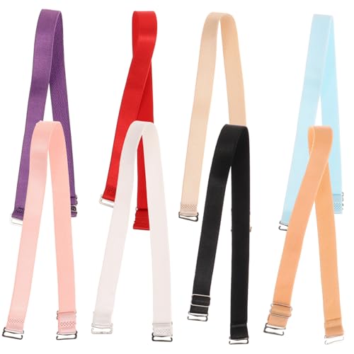Gatuida 8Pcs Skid Adjustable Straps for Women Elastic Replacement Shoulder Straps Durable Resistant High Elasticity Support Fashionable