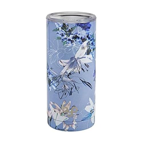 Image of BUILT 5237924 Vacuum Insulated Tumbler Double Wall, 20-Ounce, Pewter Lily