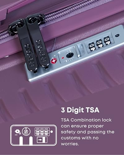Image of CRUISE Pepper Trolley Bags Set (20+24 Inch)| Hard Shell Expandable Suitcases with 8 Spinner Wheels & TSA Lock | Cabin and Check-in Lightweight Luggage Bag | Adjustable Handle (Set of 2)