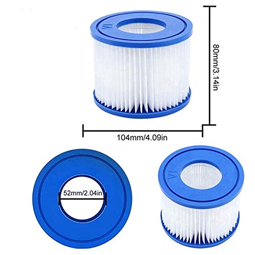 DYZL Filtro de piscina para Bestway Tipo VI, para Coleman SaluSpa 90352E filtros infláveis bomba de