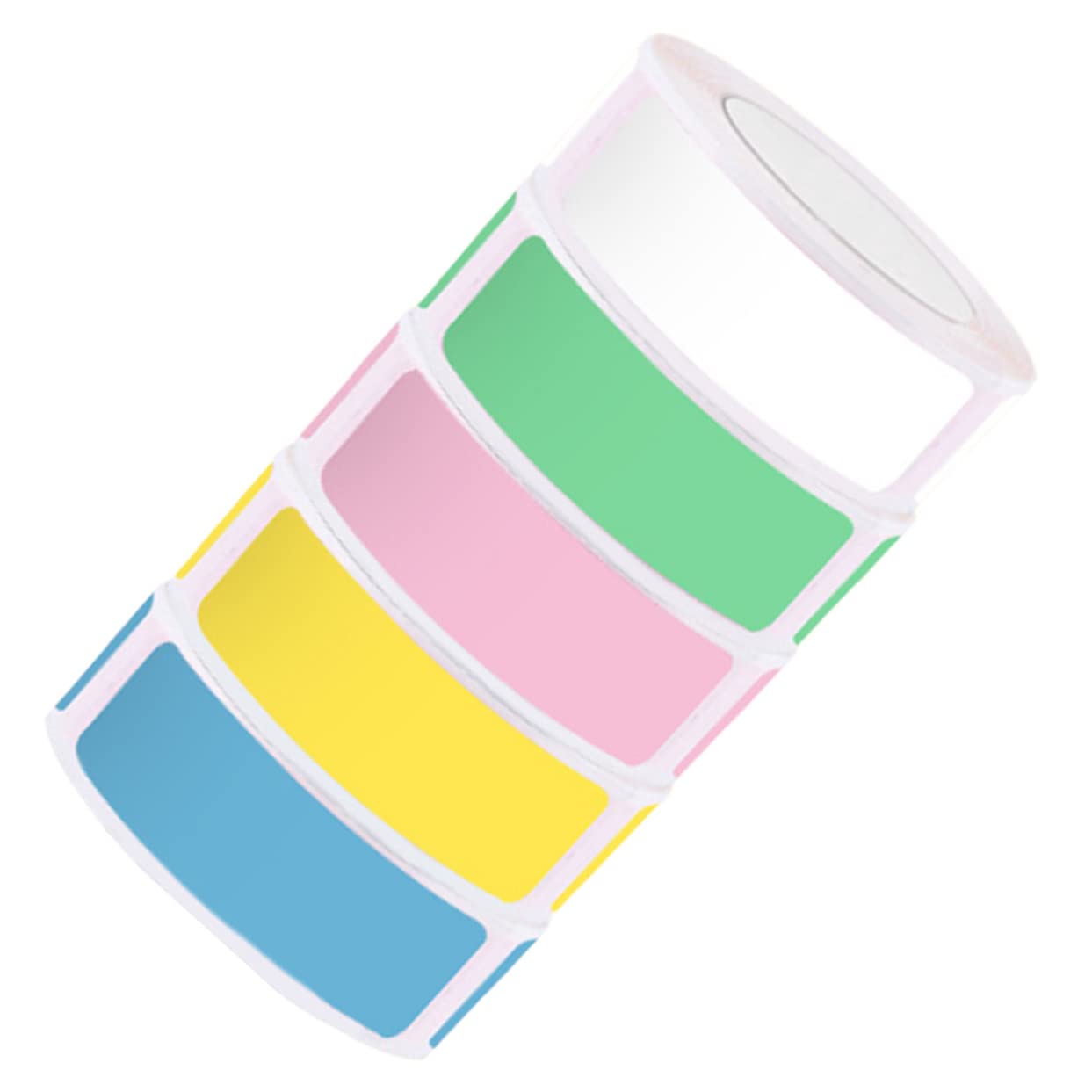 Etiquetas Térmicas Autoadhesivas de Color, 5 Rollos, Papel Sintético | 160 Hojas por Rollo, para Ordenar y Organizar, Uso en Tienda de Comestibles y Pequeño Negocio