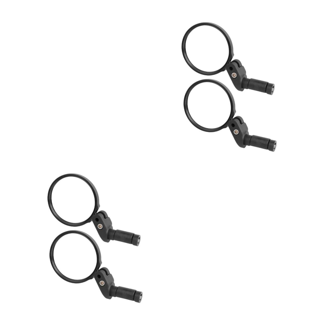 Abaodam 4pièces Miroir De Vélo Réglable Rétroviseur Durable Pour Guidon De Pratique Et Sécurisé Pour Vélos De Montagne Pliants Route