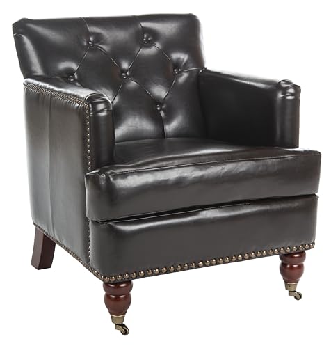 Safavieh Hudson Collection Mario Brown Leather Club Chair