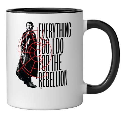 Star Wars Andor taza cerámica negra y blanca 11 oz miniatura 2