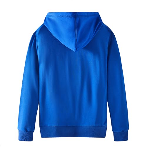 Image of Spring&Gege Boys Zip up Hoodie Soft Solid Classic Full Zip Hooded Sweatshirts for Kids (3-14 Years)