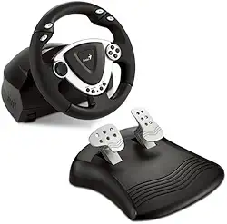Genius Twin Wheel, Vibração. Roda de feedback de vibração para PS2 e PC.