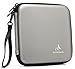 KAYOND Portable Hard Carrying Travel Storage Case for External USB, DVD, CD, Blu-ray Rewriter/Writer and Optical Drives (Gray)