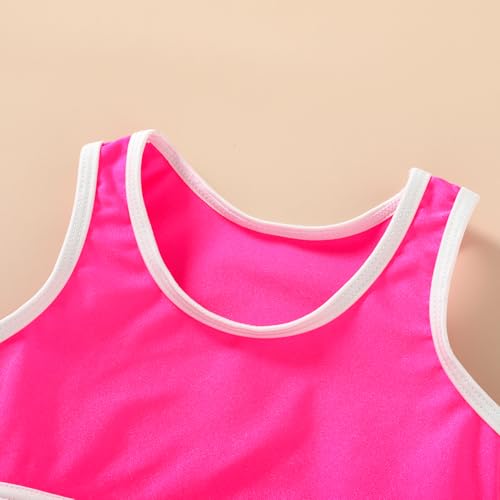 Image of YOUNGER TREE Girls Swimsuit Sleeveless Tankini 2 Piece Bikini Sets Beach Sport Bathing Suit for Toddler Kids Girl