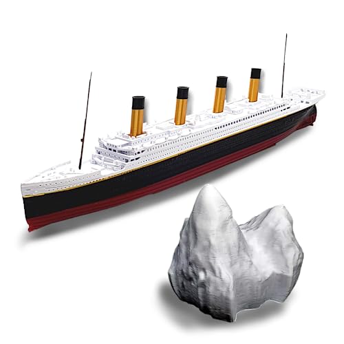 TheRoller3d RMS Titanic Model Ship w/Iceberg, 1 Ft Long Assembled, Historically Accurate, Titanic Replicas