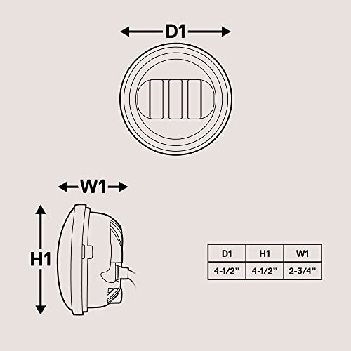 2Pc 4.5" Osram Led Harley Fog Passing Light [Halo] [Chrome-Finish] [6,500K] [2,880 Lumens] Motorcycle Passing Fog Lamp Light For Harley Davidson Accessories Road King Glide Street Glide Electra Glide #TOP7