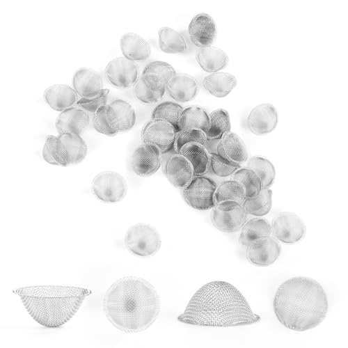 Screen Bowl 3/4 in 50 pcs Stainless Steel Screens and 50 pcs Brass Screens