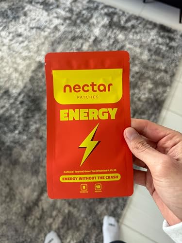 Image of Nectar Energy Patches - Daily Wear Patch with Caffeine, Green Tea & Botanical Blend | 10-Pack Discreet Stick-On Patches for Routine Support