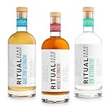RITUAL ZERO PROOF Agave Spirit, Whiskey & Gin Alternative Bundle | Award-Winning Non-Alcoholic Spirits | 3 x 25.4 Fl Oz (750ml) | Crafted for Premium Alcohol-Free Cocktails