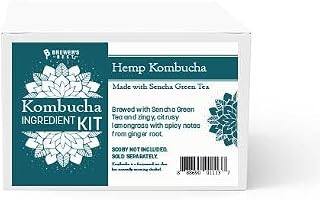 HEMP KOMBUCHA INGREDIENT MAKING KIT With Sencha Green Tea