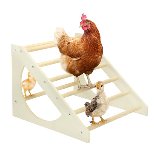 Vehomy Barre de perchoir en bois massif pour poulets, poulailler, perchoir de volaille, gymnase, pour jardin, poulailler, ferme, jouet pour poussins, poules, coqs, grands oiseaux, perroquets, aras