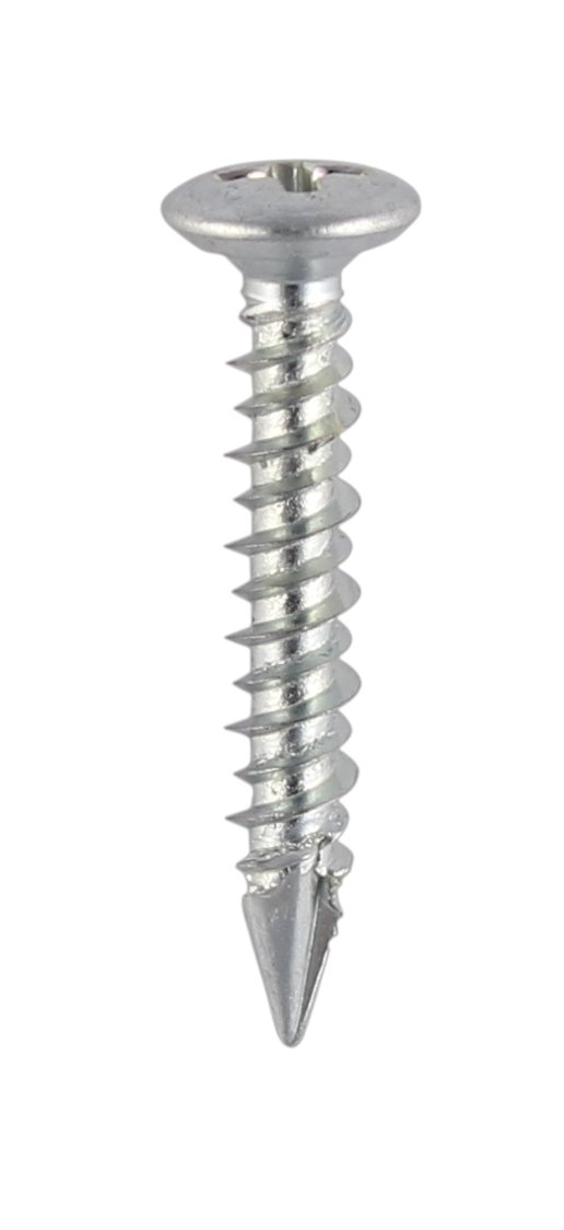 Timco Silver 106Z Bzp Countersunk Pvc Window Screw 4.3 X 40 - Zinc (Box Of 1000)