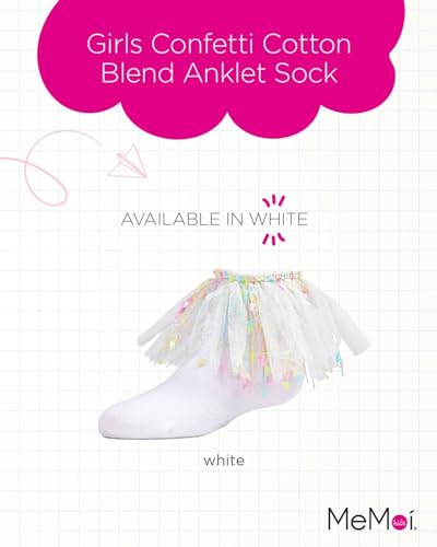 MeMoi Girls Confetti Cotton Blend Anklet Sock2