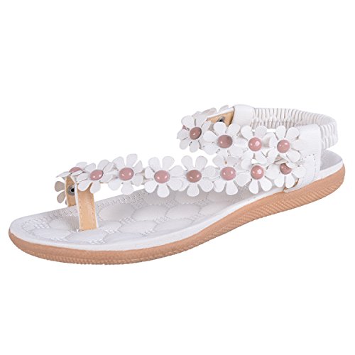 Sweet Flower Thong Sandals Us 6 White #TOP9