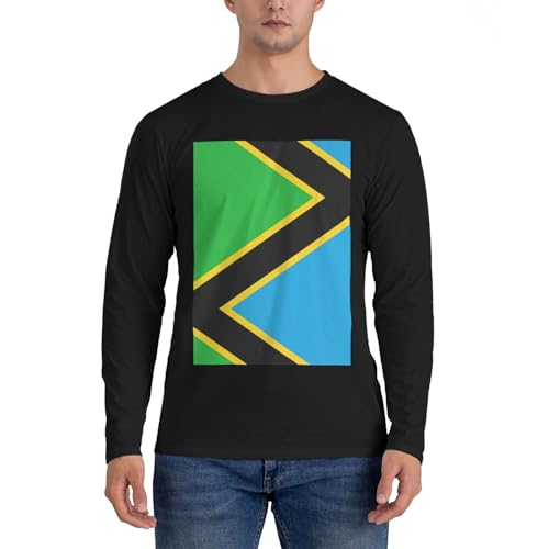 Chemise homme manches longues drapeau Tanzanie idéale pour vos vacances et sorties casual
