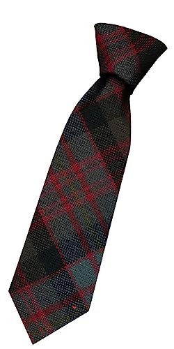 I LUV LTD Boys All Wool Tie Woven And Made in Scotland in Cameron of Erracht Weathered Tartan