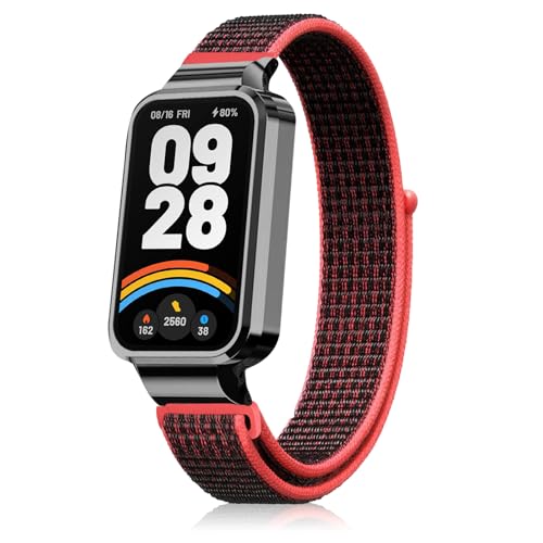 [RoSoki] �o���hXiaomi Smart Band 9 Active/Xiaomi Redmi Smart Band 3 �Ή� �i�C�����o���h �x���N���o���h �y�� �_�炩�� �ʋC�� �ϊ��� �}�W�b�N�e�[�v �X�|�[�c�o���h �ւ��o���h �����o���h 