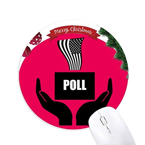 Preisvergleich Produktbild Ihre Hände Lügen Entscheidung Stimme rund Gummi Maus Pad Weihnachtsbaum Mat