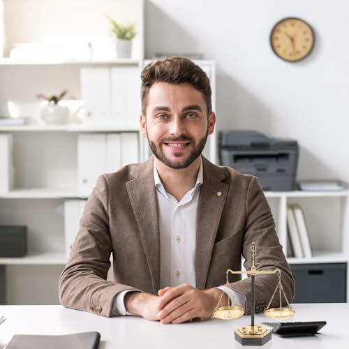 Balance en métal accessoire de bureau d'avocat et centre de table