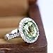 KIOYDISE Luxury Fashion Pure 925 Sterling Silver Light Green Color Gemstone Zircon Engagement Finger Rings for Women Jewelry (8)