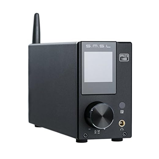 S.M.S.L AD18 HiFi Audio Stereo Amplifier with Bluetooth 4.2 Supports Apt-X,USB DSP Full Digital Power Amplifier 2.1 for Speaker,Small 80Wx2 Class D Amplifier with Subwoofer Output