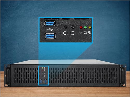 Image of Rosewill 2U Server Chassis Rackmount Case | 4 x 3.5 Bays | 2 x 2.5 Devices | E-ATX Compatible | 3 x 80mm PWM Fans | 2 x USB 3.0 | RSV-Z2900U